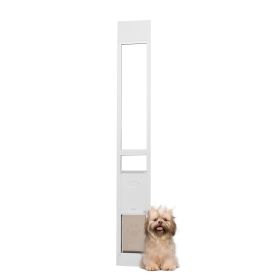 VEVOR Dog Door for Sliding Glass Door 75 7/8"-80 11/16" Adjustable Height M