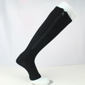 3 Pairs Copper Compression Sock Compression Stockings zipper compression sock with zip chaussette de compression medias de compresion (Color: a, size: S M)
