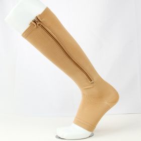 3 Pairs Copper Compression Sock Compression Stockings zipper compression sock with zip chaussette de compression medias de compresion (Color: b, size: XXL)