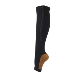 3 Pairs Copper Compression Sock Compression Stockings zipper compression sock with zip chaussette de compression medias de compresion (Color: c, size: XXL)